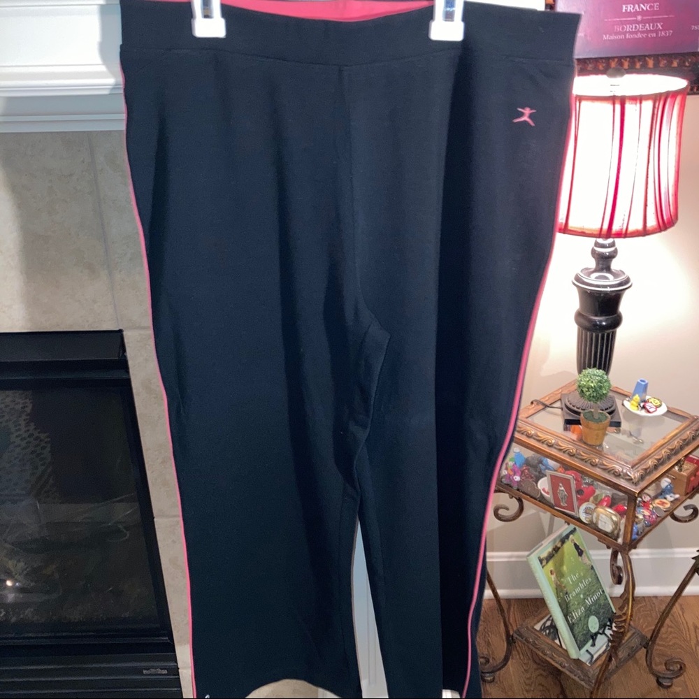 Danskin black track suit pants size Large